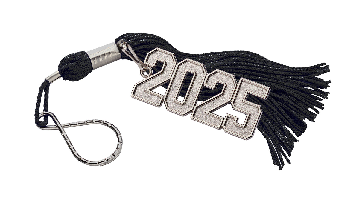 Class Of 2018 Jostens Graduation Tassel – White With Silver Charm, One Size, Unisex
